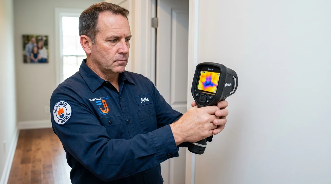 Thermal imaging leak detection by Johns Plumbing LLC in Dandridge